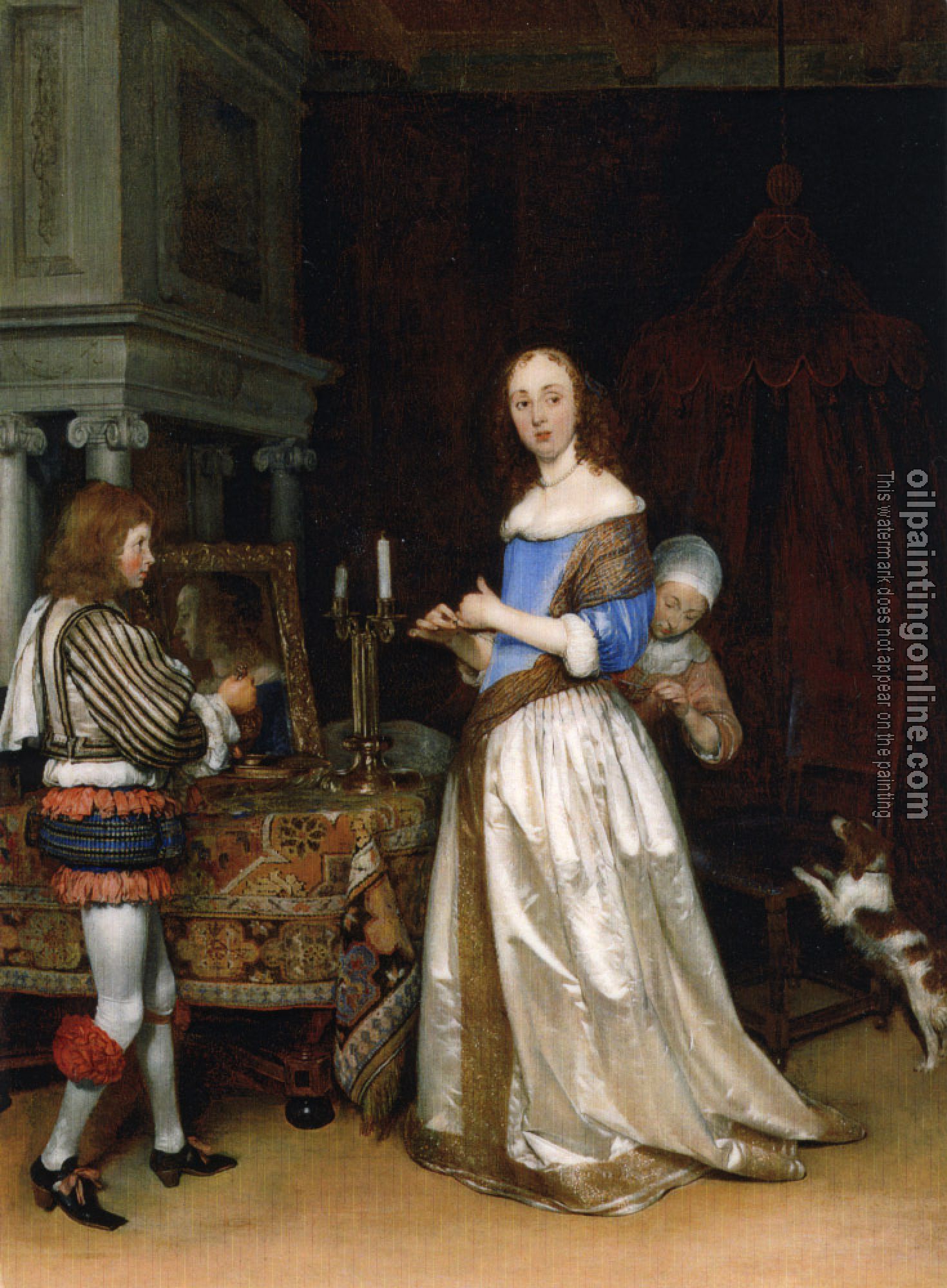 Borch, Gerard Ter - A Lady at Her Toilet